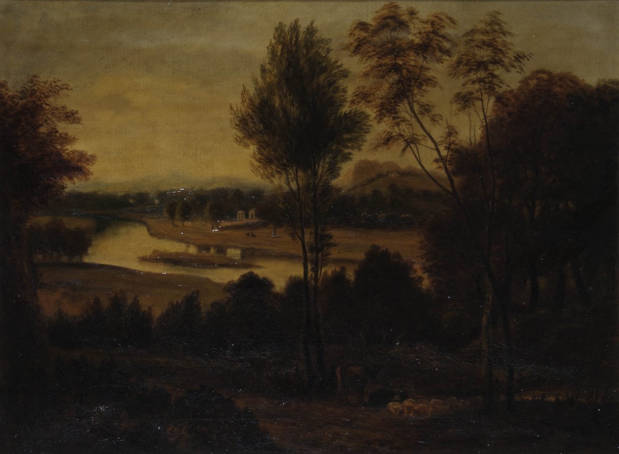 从Wick House查看，c.1800 作者 雷诺兹之后的约书亚