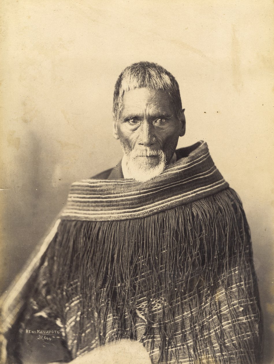 Rewi Maniapoto，1890年（蛋白打印） 作者 乔西亚·马丁