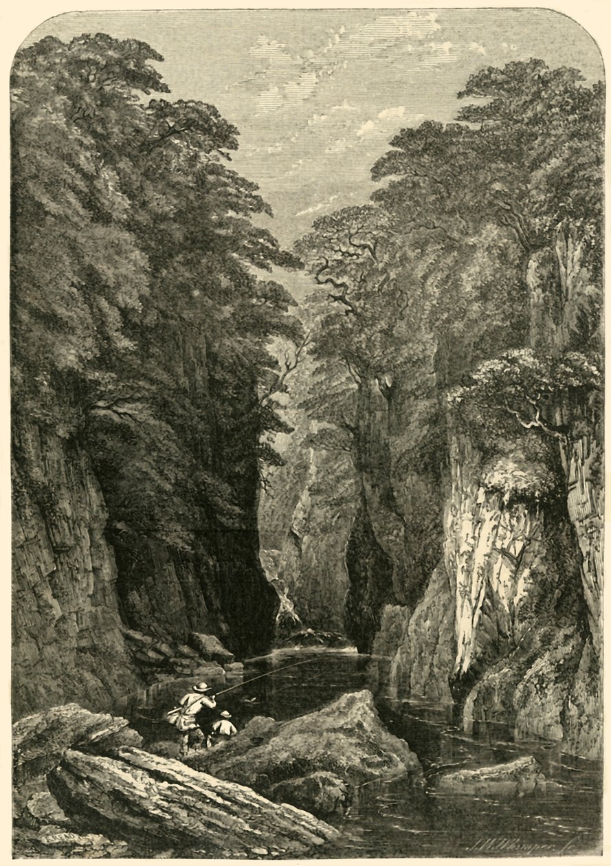 Fors Nothyn，北威尔士，c1850年。 作者 乔西亚·伍德·怀珀（Josiah Wood Whymper）