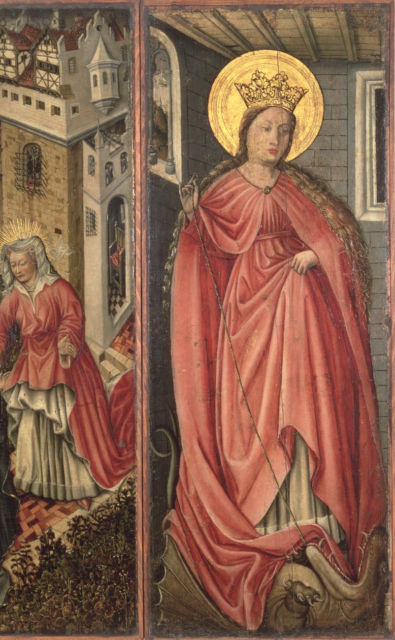 St. Margaret，polyptych右侧面板（面板） 作者 约斯特安曼