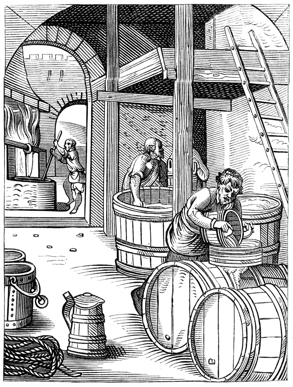 布鲁尔（Brewer），16世纪，1849年。 作者 约斯特安曼