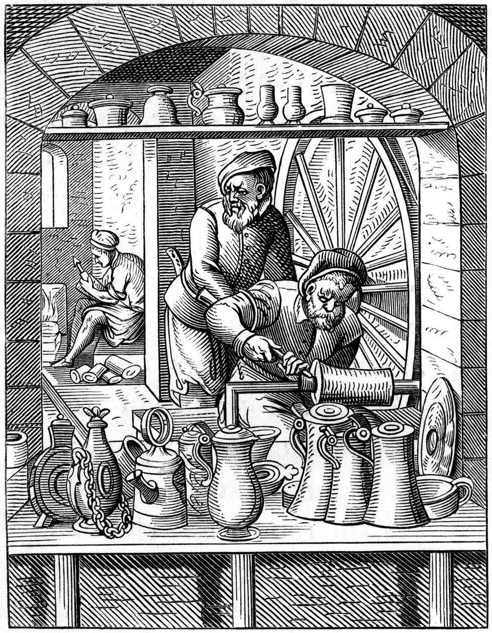 廷曼，16世纪，1849年。 作者 约斯特安曼