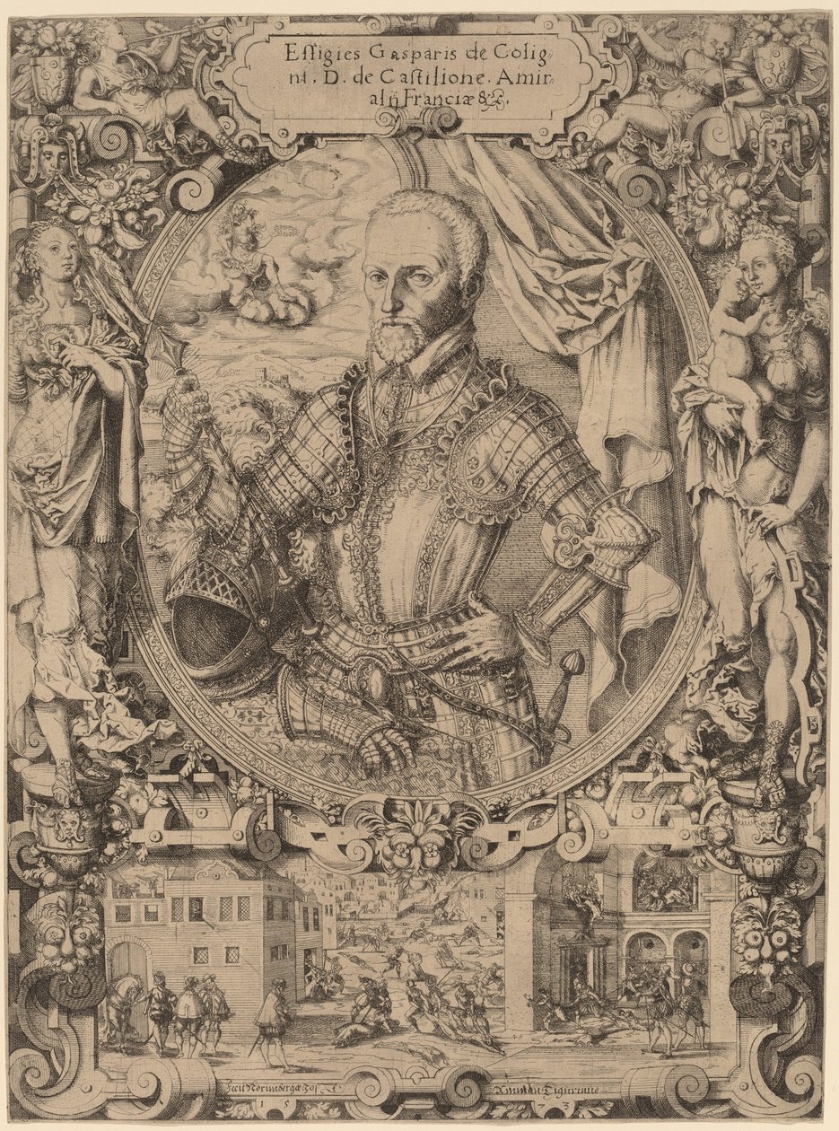 加斯帕尔-德-科利尼，1573年。 作者 乔斯特·阿蒙