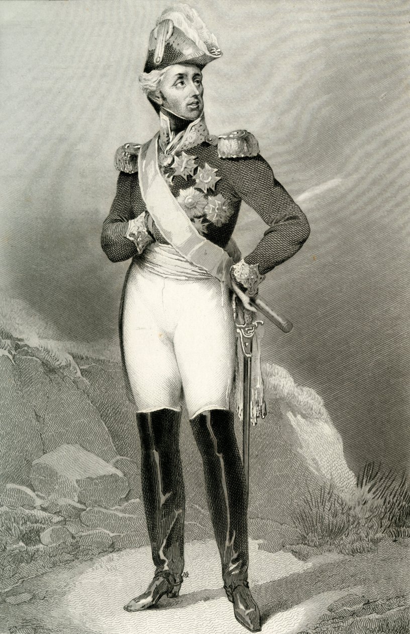 路易斯-阿洛伊修斯，霍恩洛厄-瓦尔登堡-巴滕斯坦的王子，1804年，1839年。 作者 朱贝尔