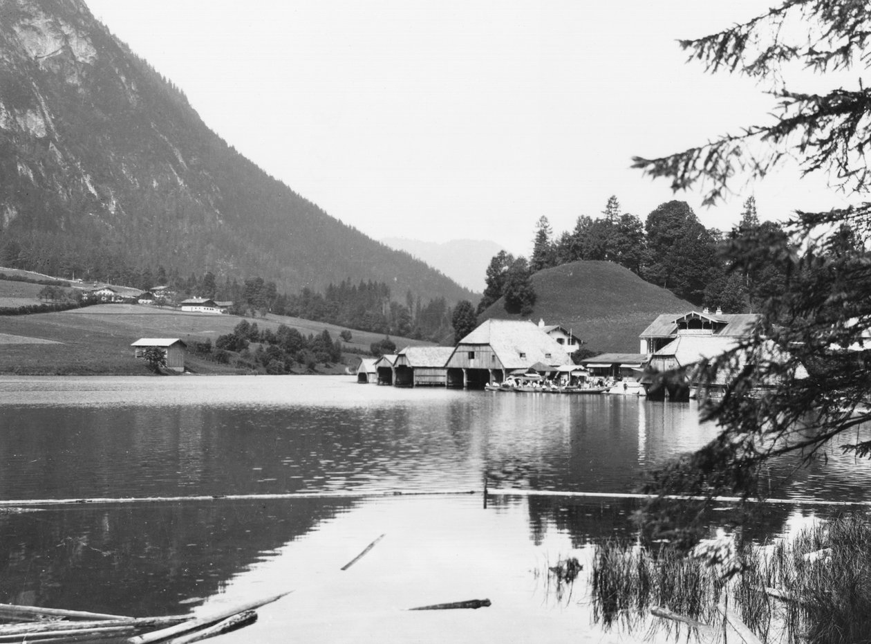 Konigssee的船，c.1910 作者 乔塞特