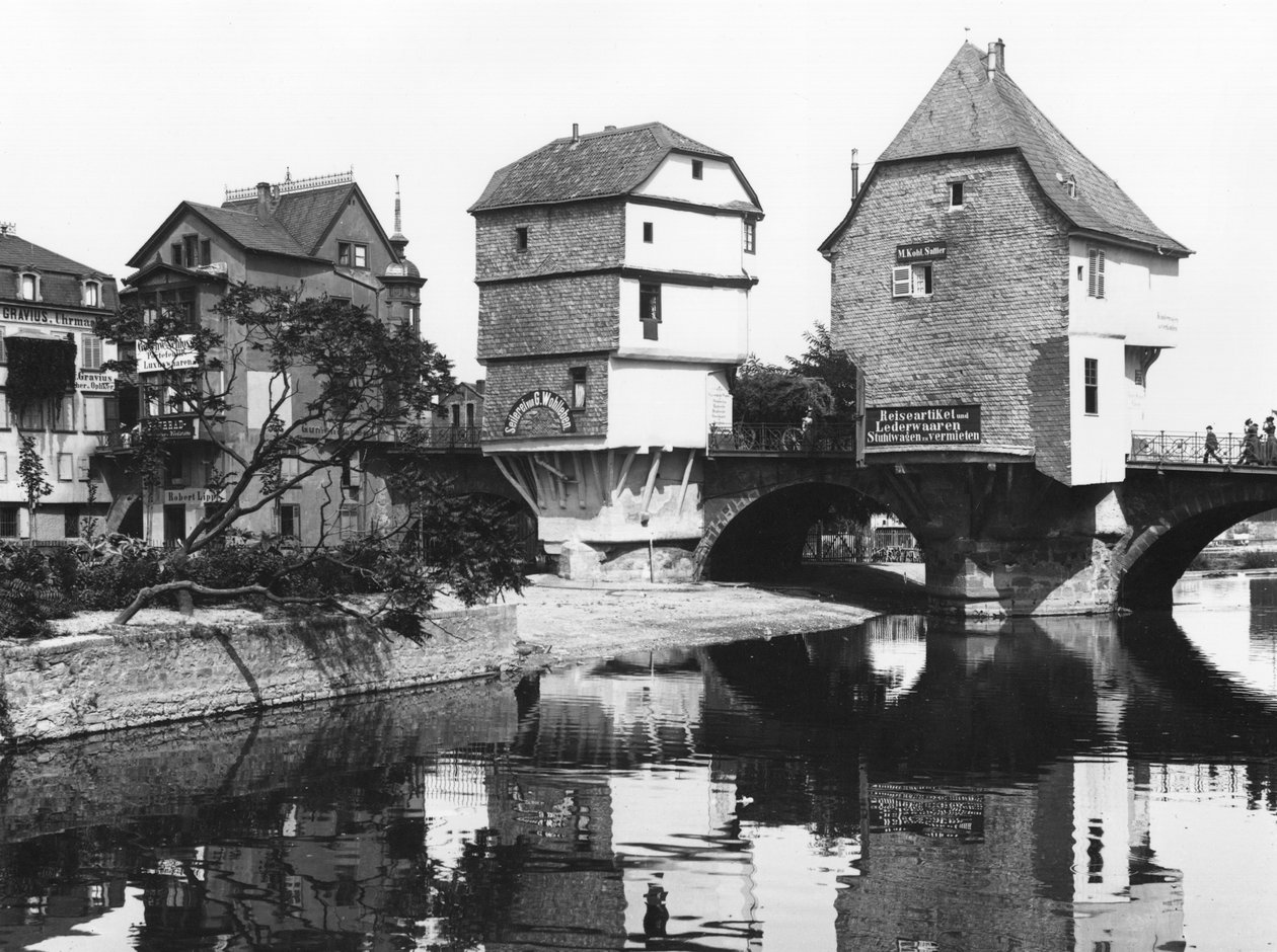 在Bridge附近，Bad Kreuznach，c.1910 作者 乔塞特