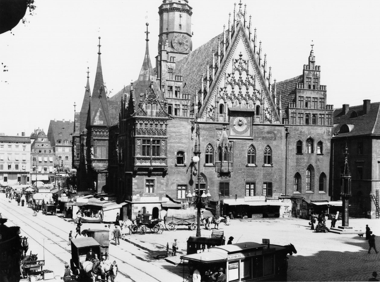 市政厅，Breslau（现代弗罗茨瓦夫）波兰，c.1910 作者 乔塞特