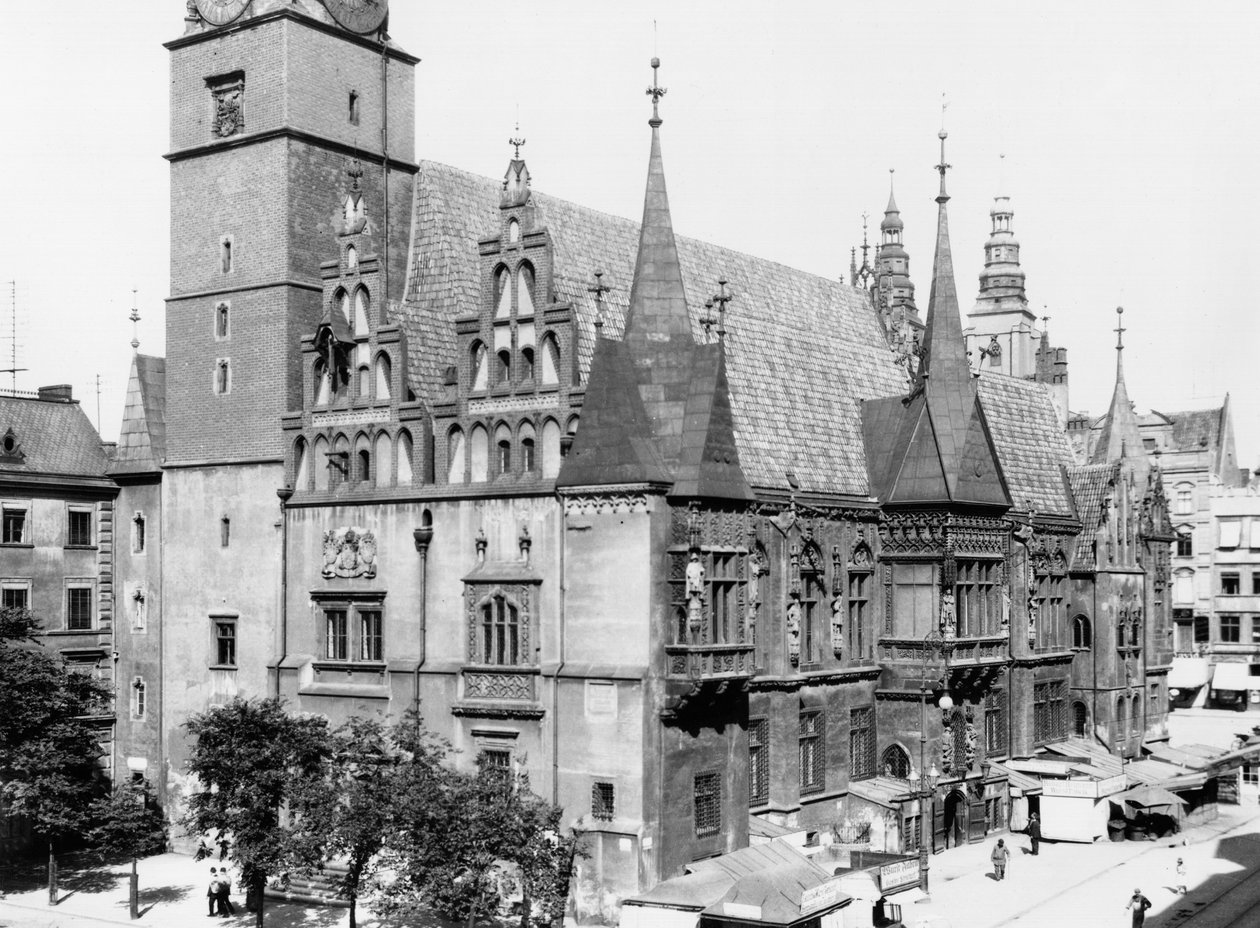 市政厅，Breslau（现代弗罗茨瓦夫）波兰，c.1910 作者 乔塞特