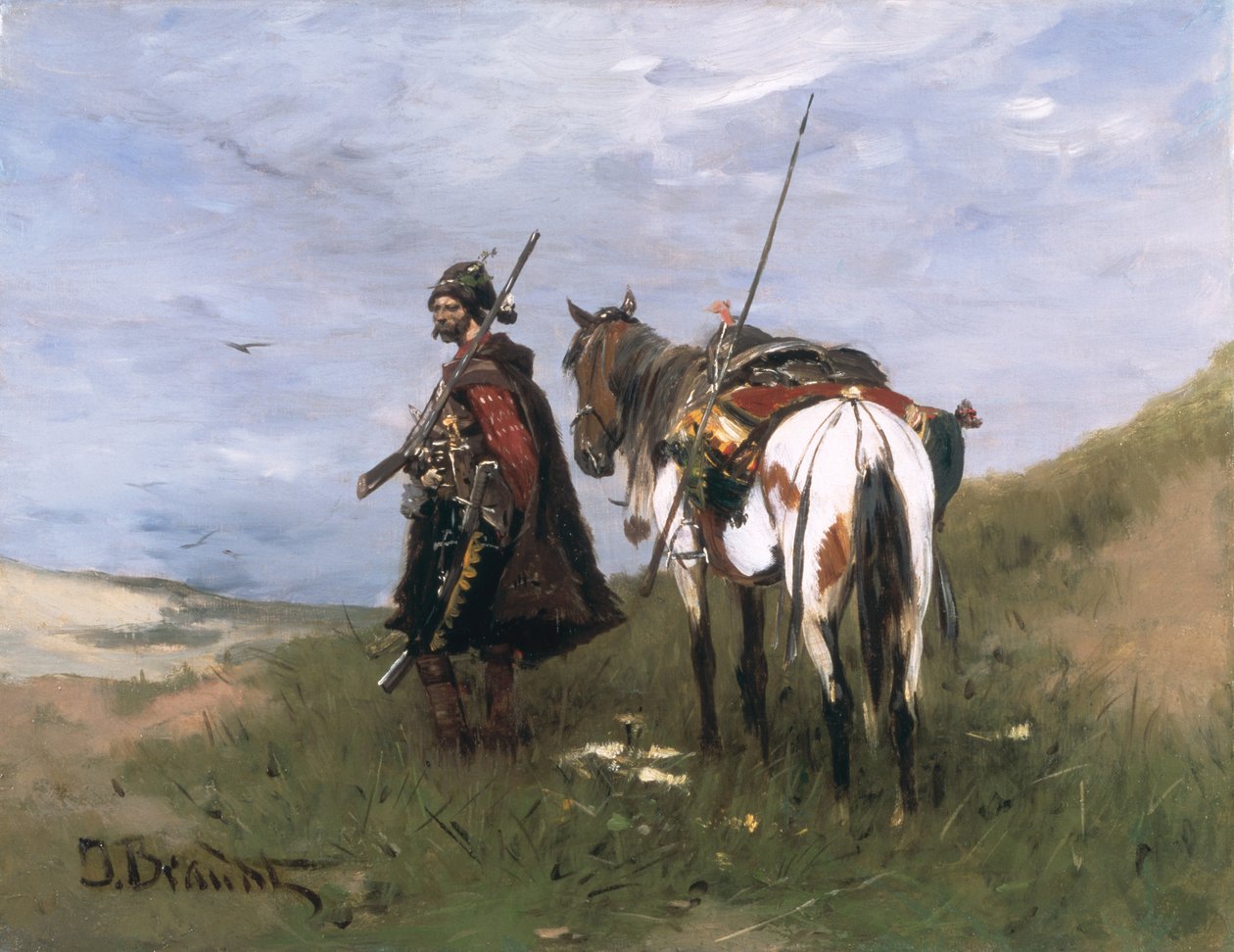 在Wild Fields，c.1900 作者 约瑟夫·布兰特（Jozef Brandt）