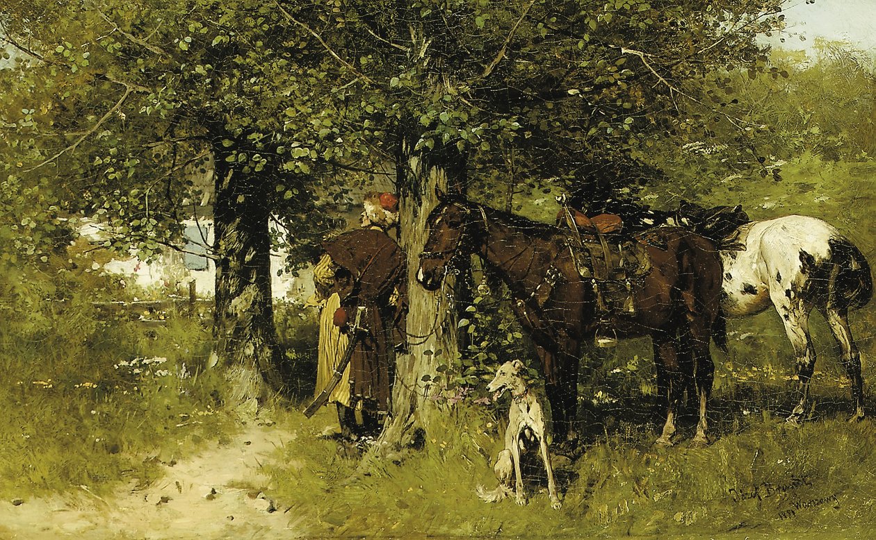 集合点，1881年 作者 约瑟夫·布兰特（Jozef Brandt）