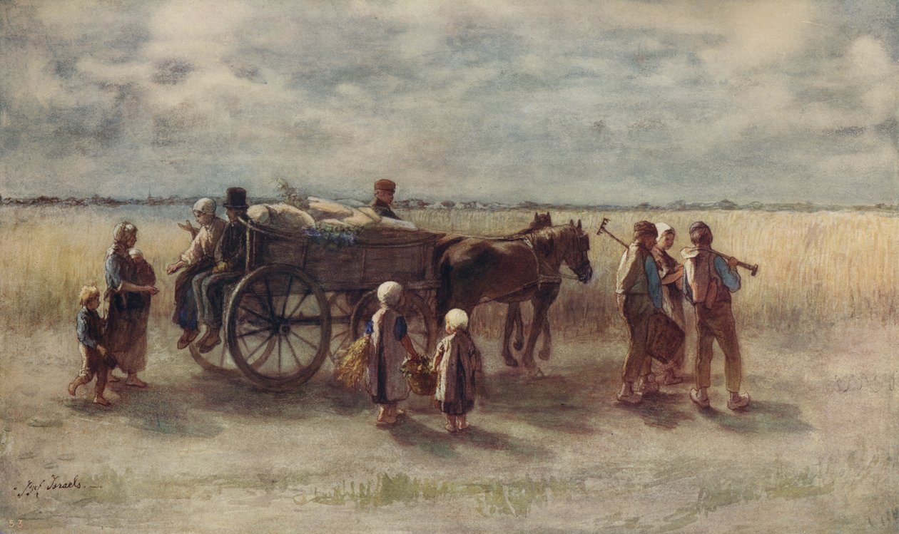 马铃薯丰收，1844年，c1915 作者 约瑟夫·以色列
