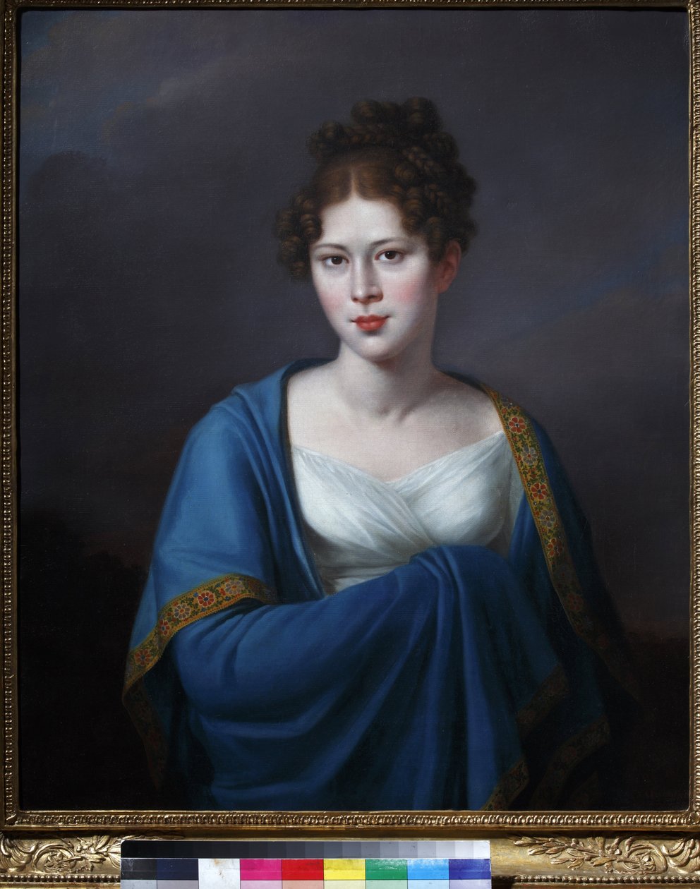 伯爵夫人 Sofia Petrovna Lobanov Rostovsky - 伯爵夫人 Sofia Petrovna Lobanova-Rostovskaya (1798-1825) 的肖像，nee Lopukhina - Jozef Oleszkiewicz (1777-1830)。 布面油画 作者 约瑟夫·奥列什凯维奇