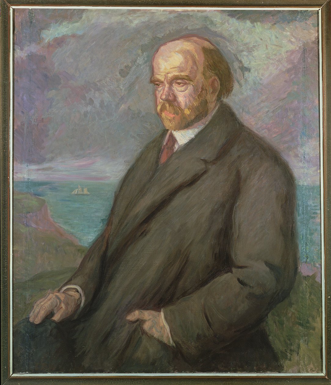Pio Baroja的肖像（1872-1956） 作者 胡安·德·埃切瓦里亚
