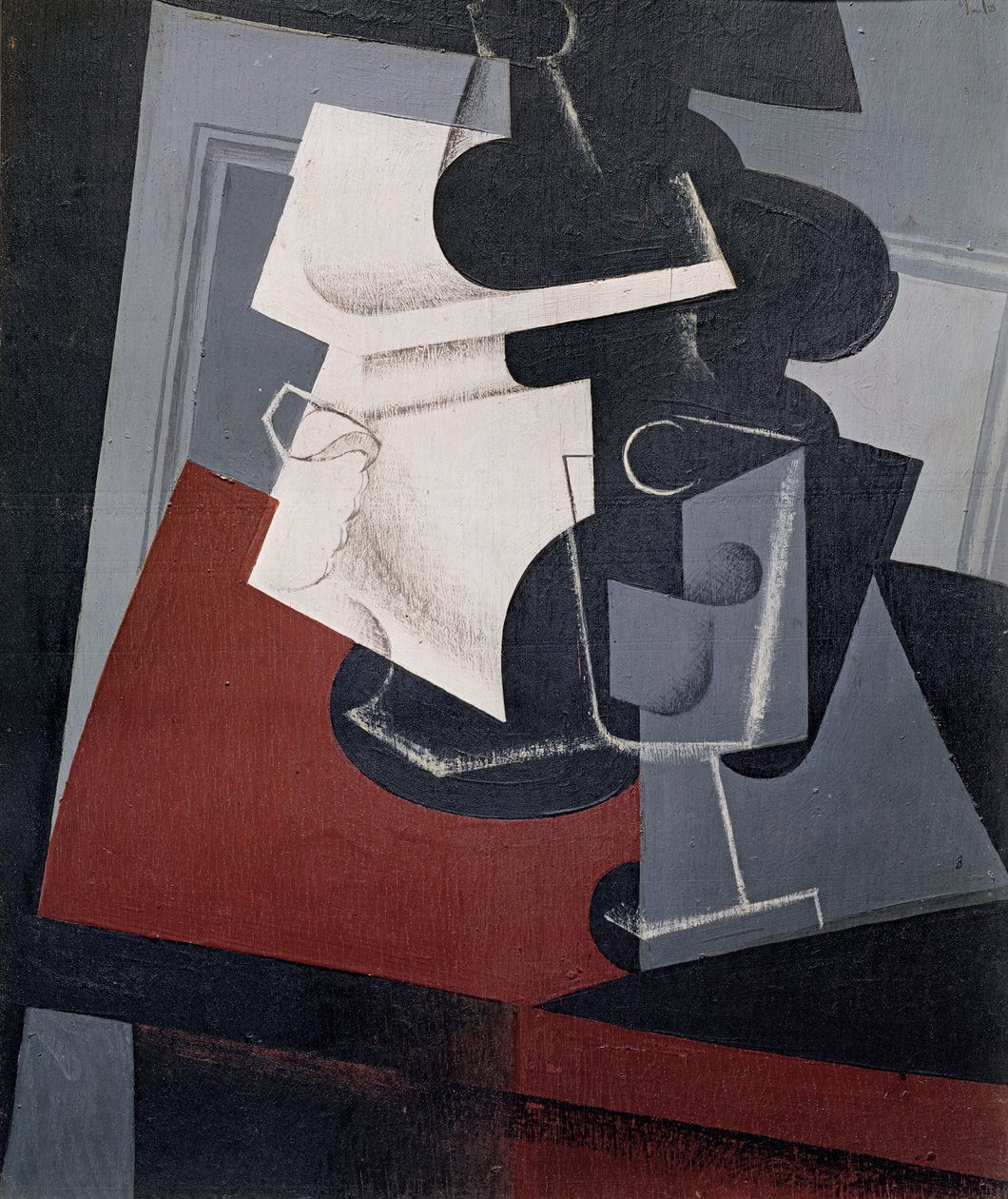 桌上的静物，1916年 作者 胡安·格里斯