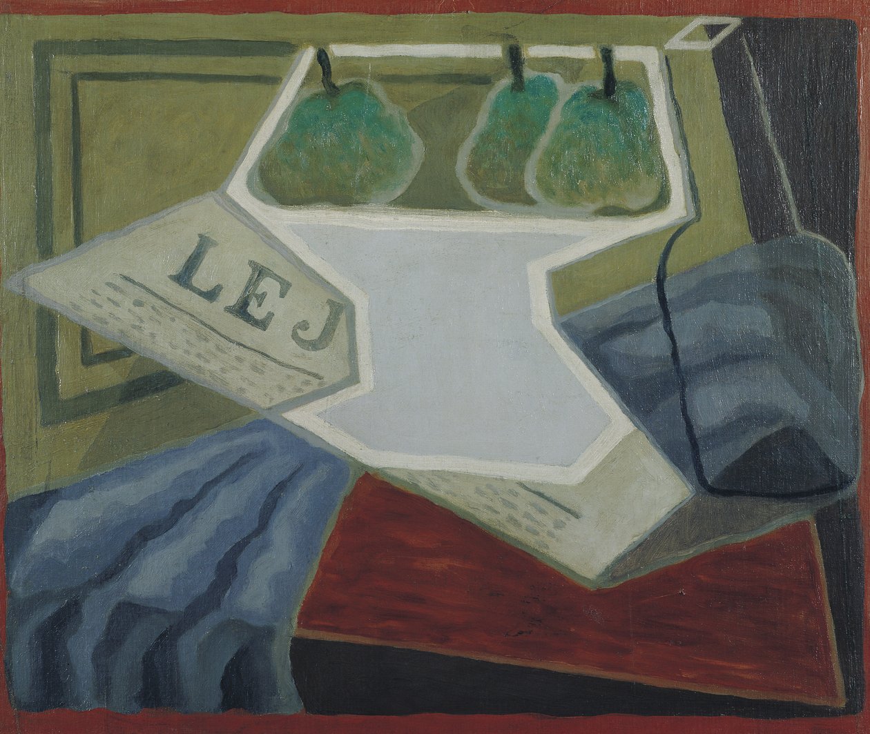 水果碗，1925-27 作者 胡安·格里斯