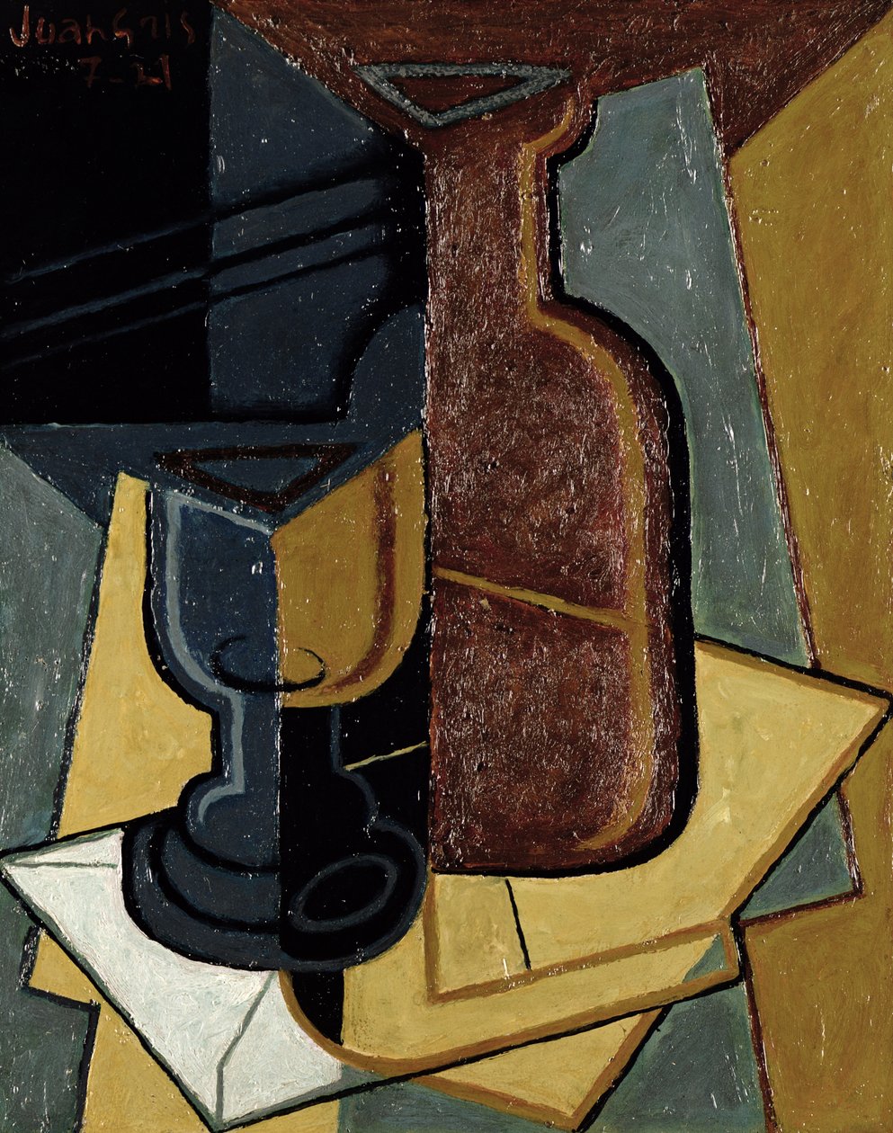 信，1921年（小组） 作者 胡安·格里斯