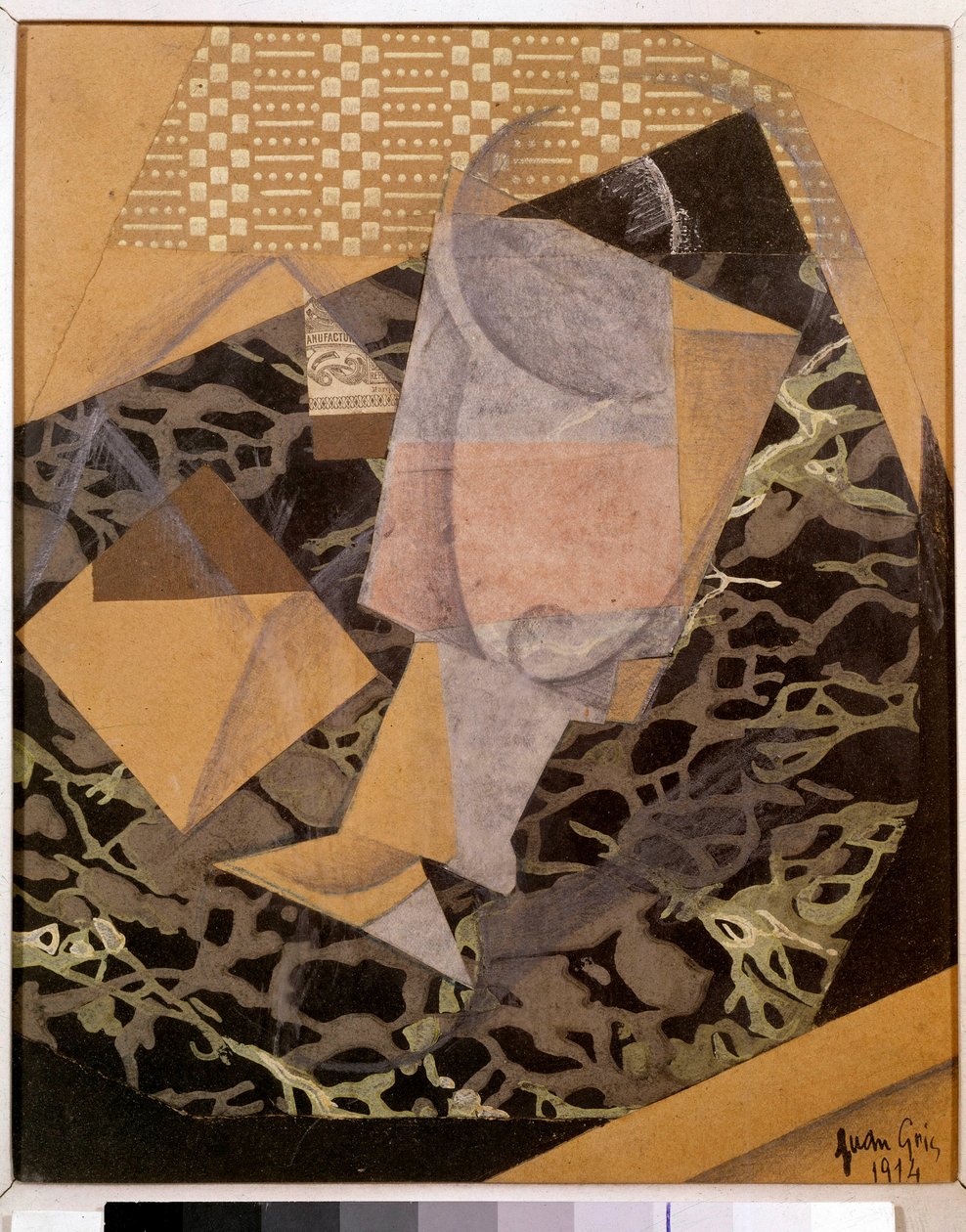 在咖啡厅。 胡安·格里斯 (Juan Gris) 的西班牙立体派绘画 (1887 - 1927) 作者 胡安·格里斯