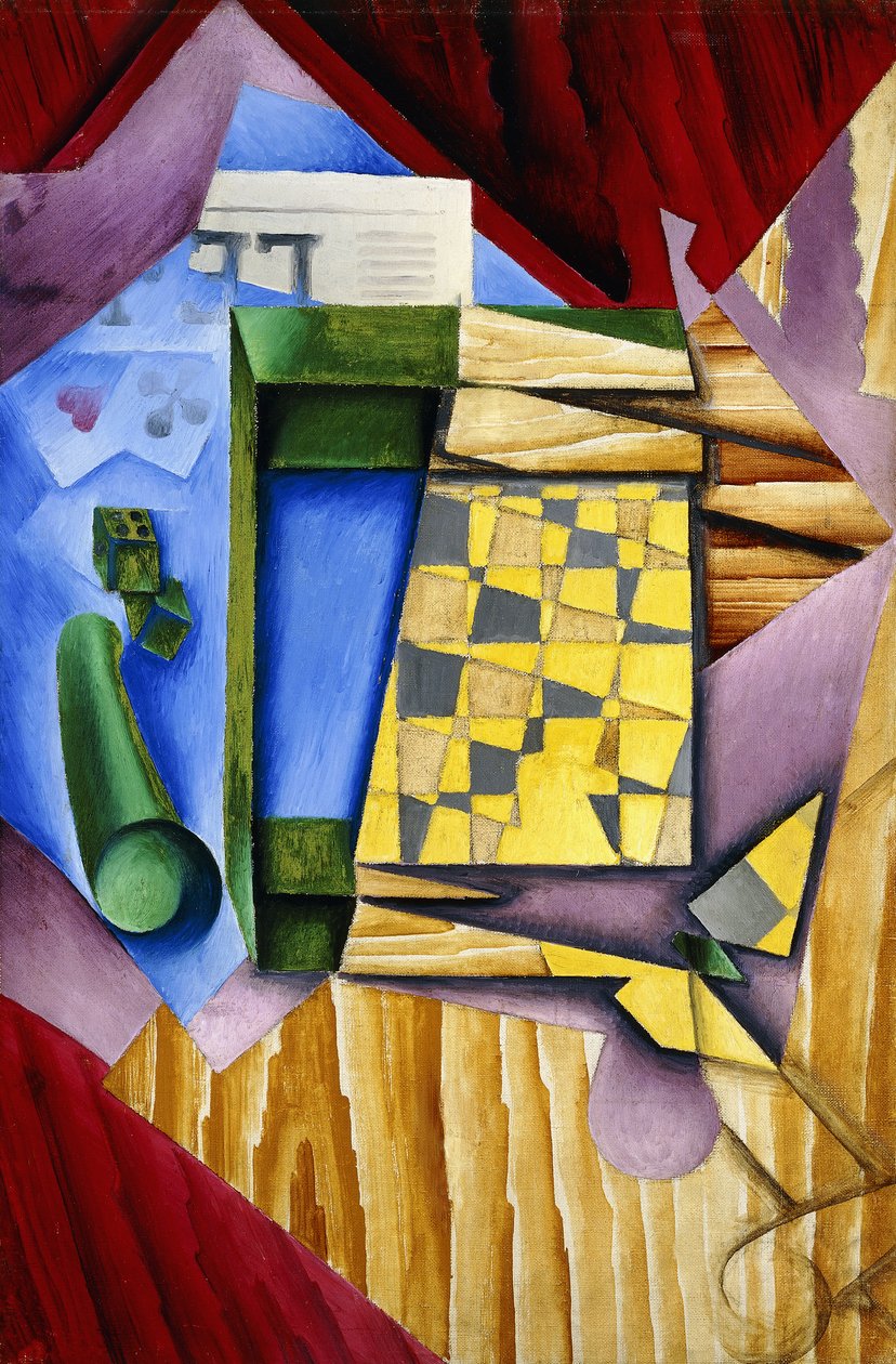 步步高，1913-14 作者 胡安·格里斯