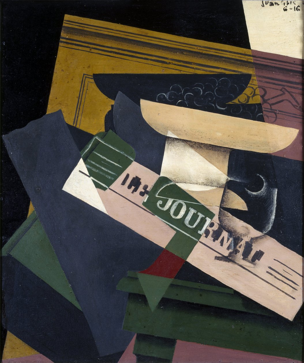 葡萄，1916年 作者 胡安·格里斯