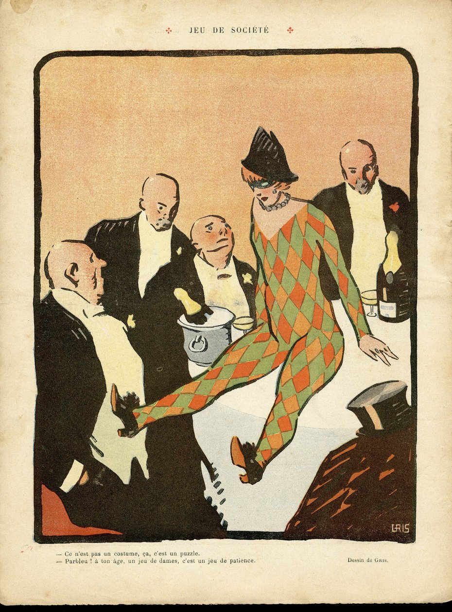 Le Lire》中J-Gris（1887-1927）的插图 作者 胡安·格里斯