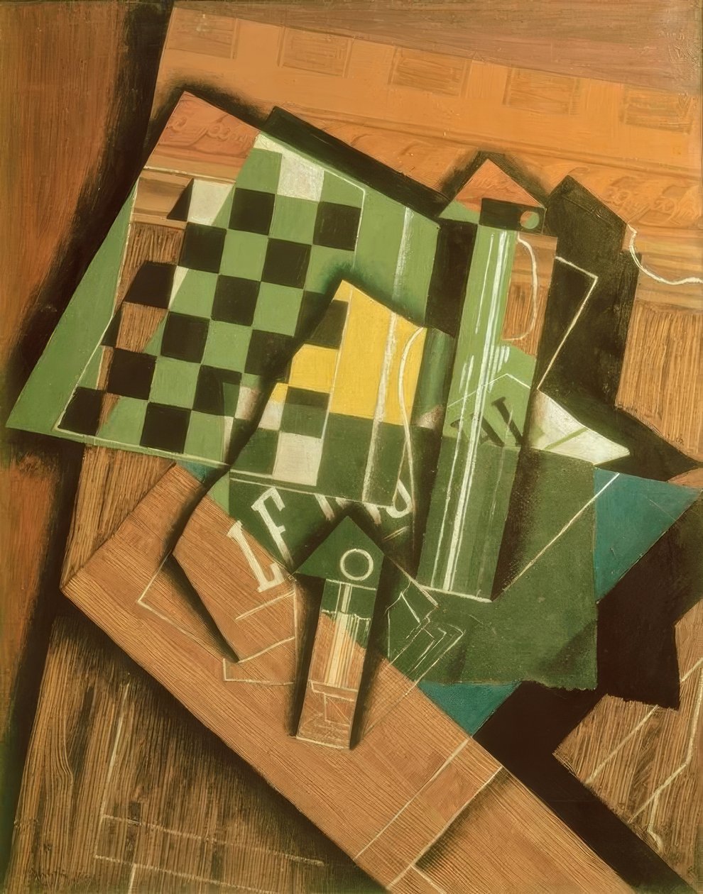棋盘格 作者 胡安·格里斯