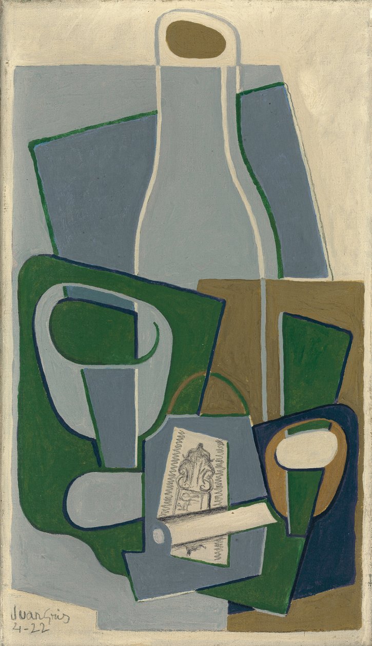 烟草管和包装，1922年 作者 胡安·格里斯