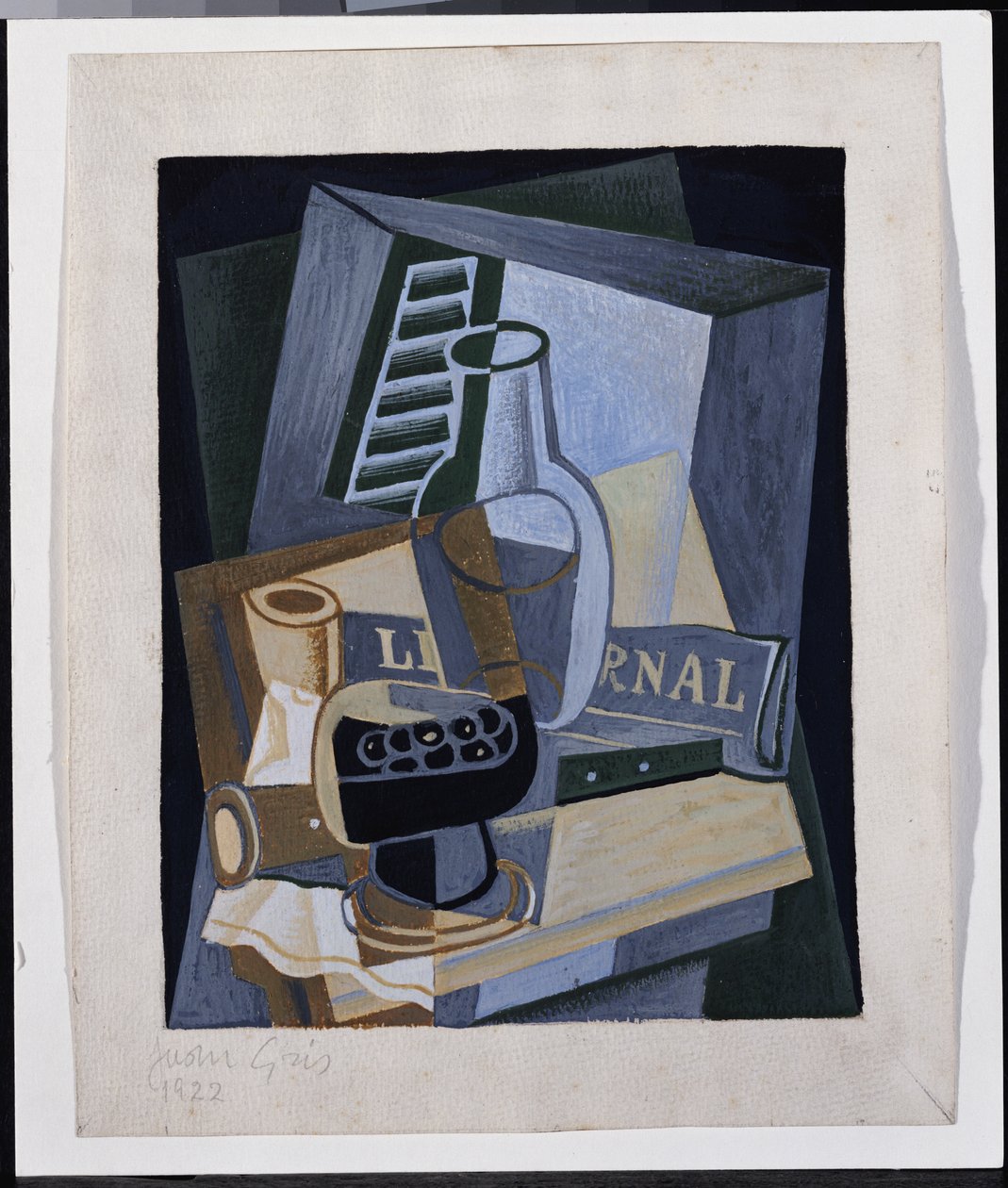 窗前的静物，1922年 作者 胡安·格里斯