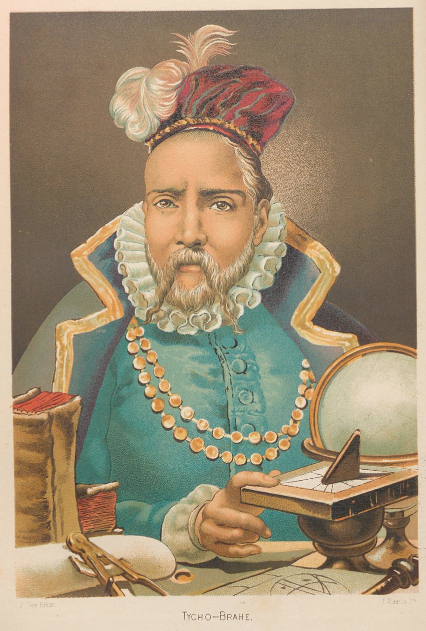 第谷-布拉赫1546-1601年的画像，1879年。 作者 胡安·普拉内拉·罗德里格斯