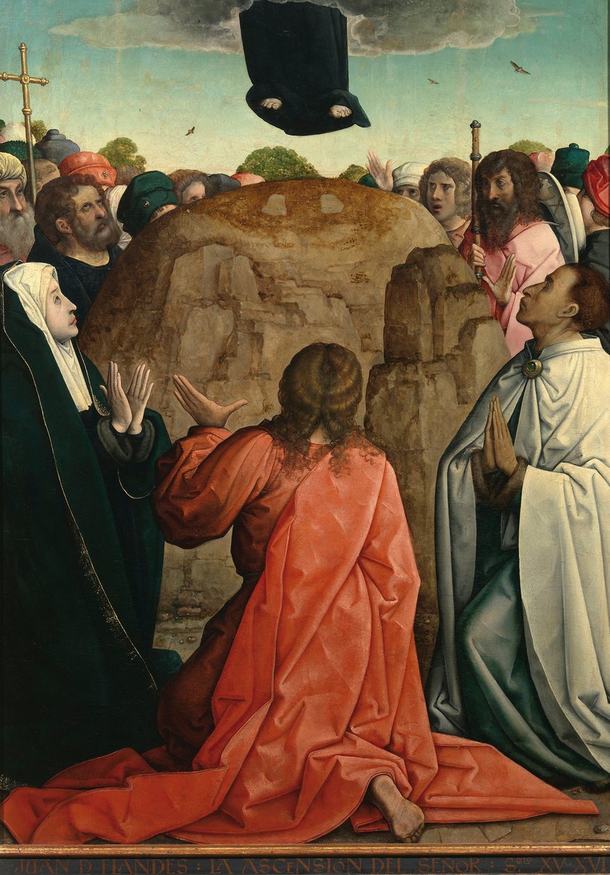 "" La Resurrection "" Juan de Flandes 画作 (vers 1465-1519) 1514-1519 Dim 110x84 cm Museo del Prado, Madrid 作者 胡安·德·法兰德斯