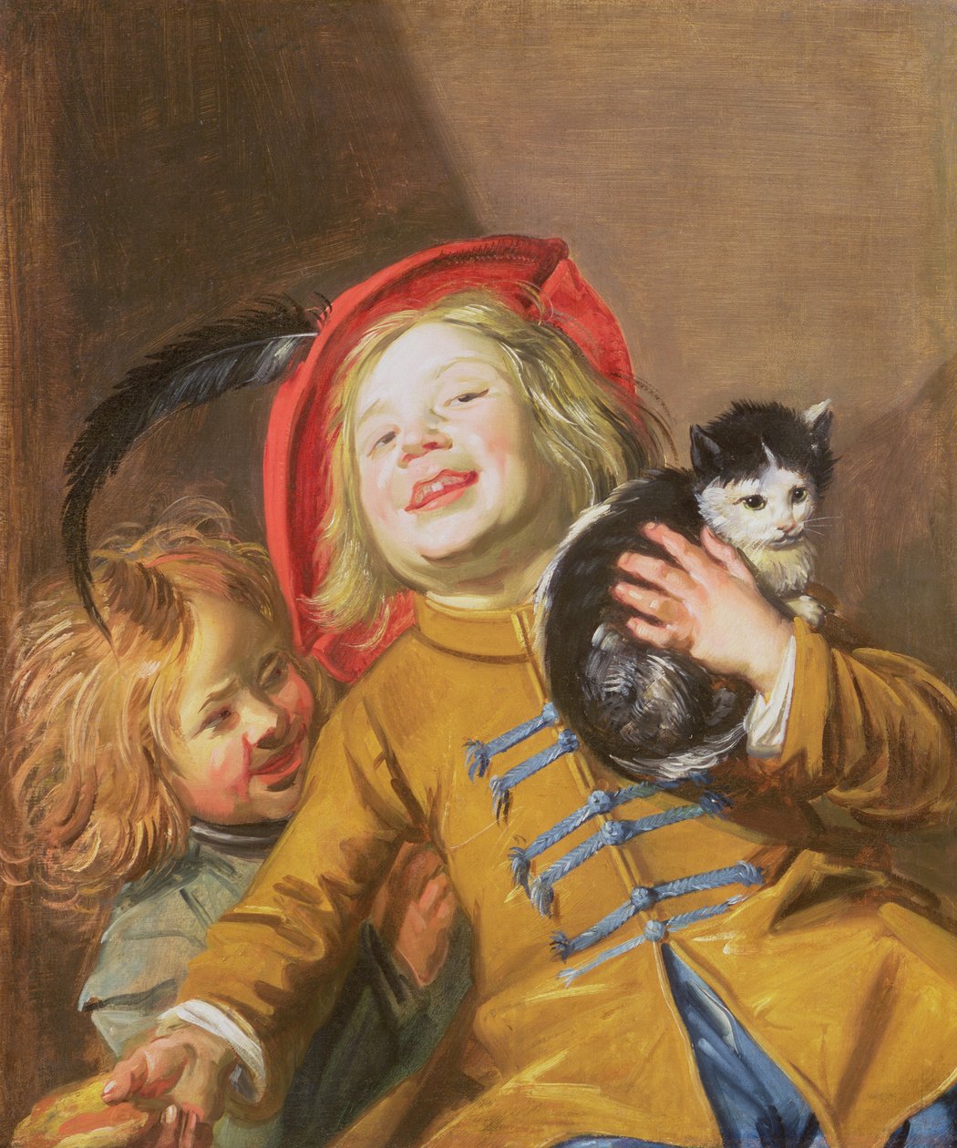 与猫一起笑的孩子，1629年 作者 朱迪思·莱斯特（Judith Leyster）