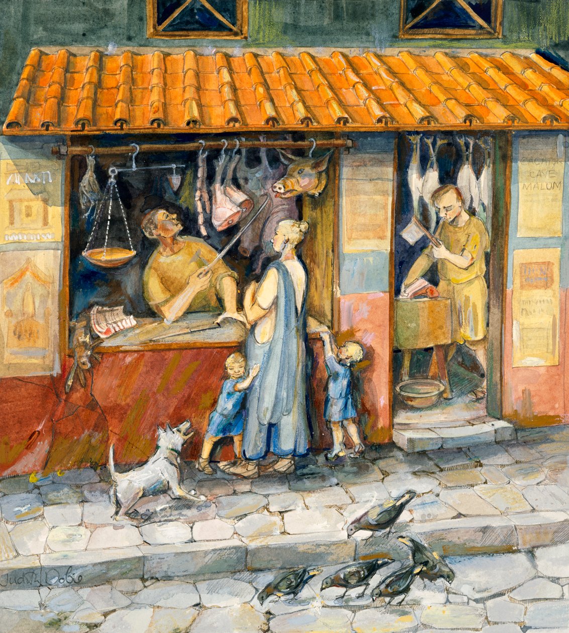 在屠夫的商店》，约2-3世纪，约1990-2010年 作者 朱迪思·多比