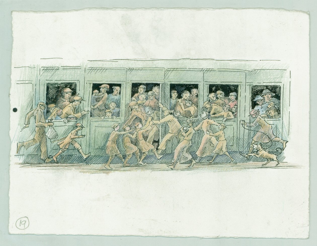 德国海军对北约克郡斯卡伯勒的轰击，1914年。 作者 朱迪思·多比