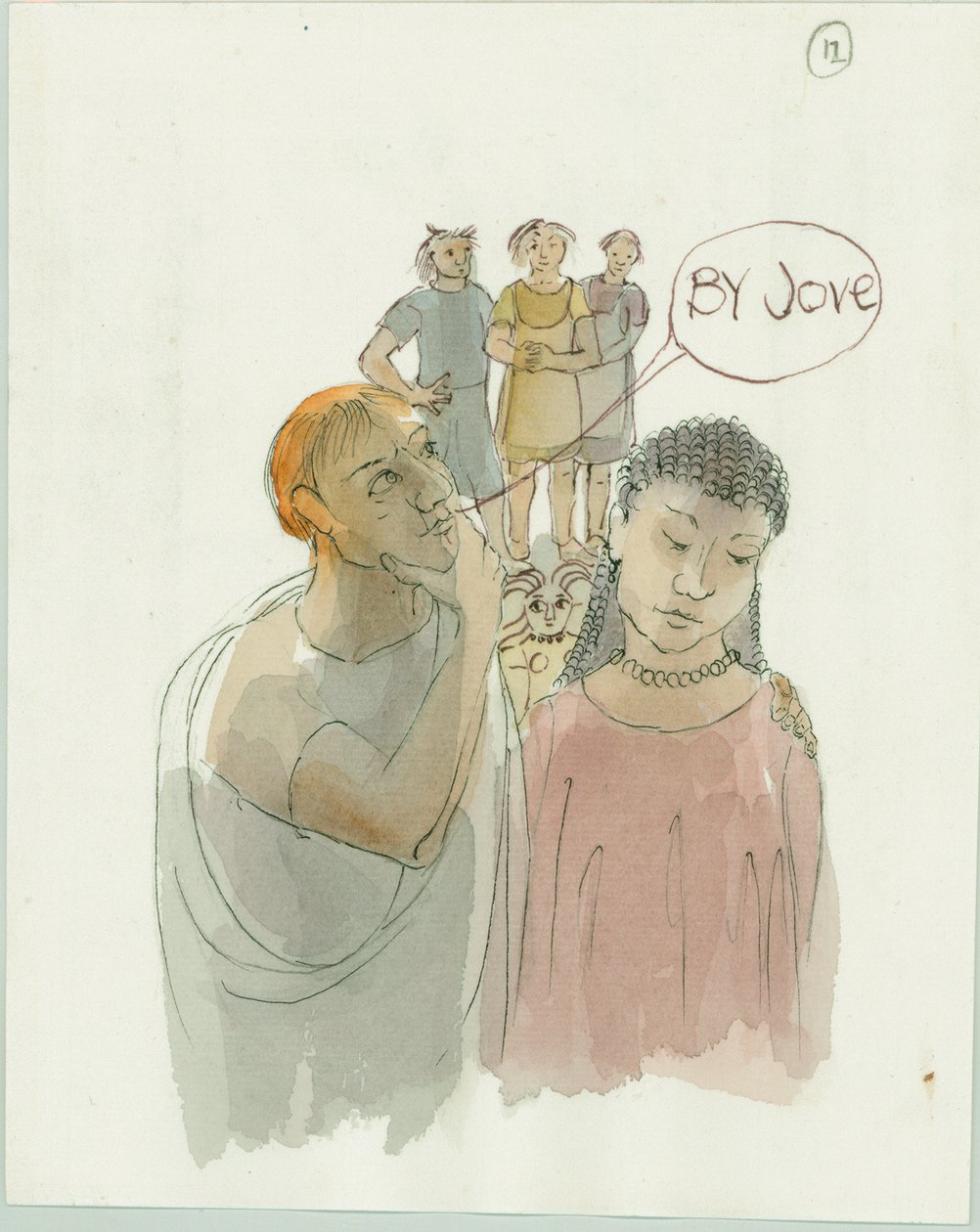 马库斯和朱莉娅与工匠大师和他的两名工人在一起，2003年。 作者 朱迪思·多比