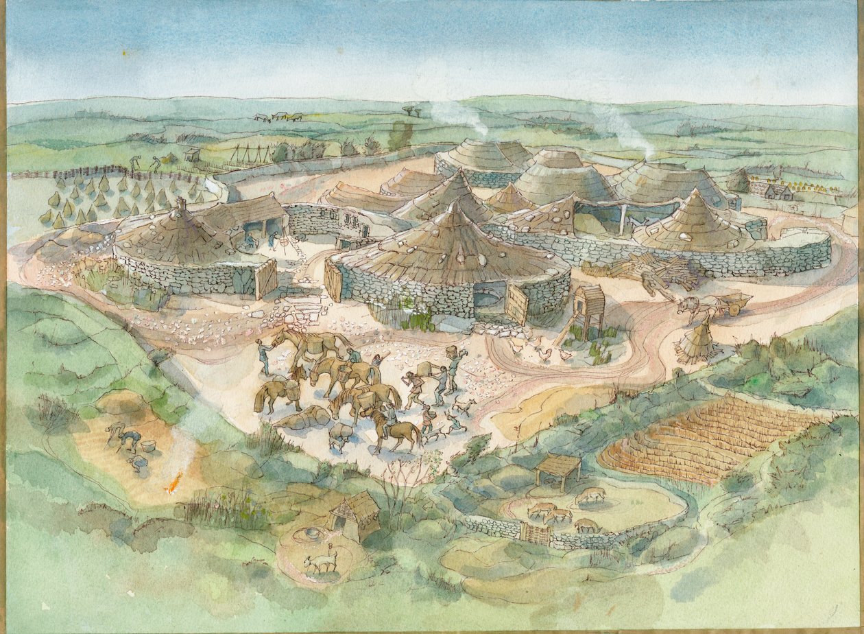 重建卡恩-尤尼（纸面水彩画） 作者 朱迪思·多比