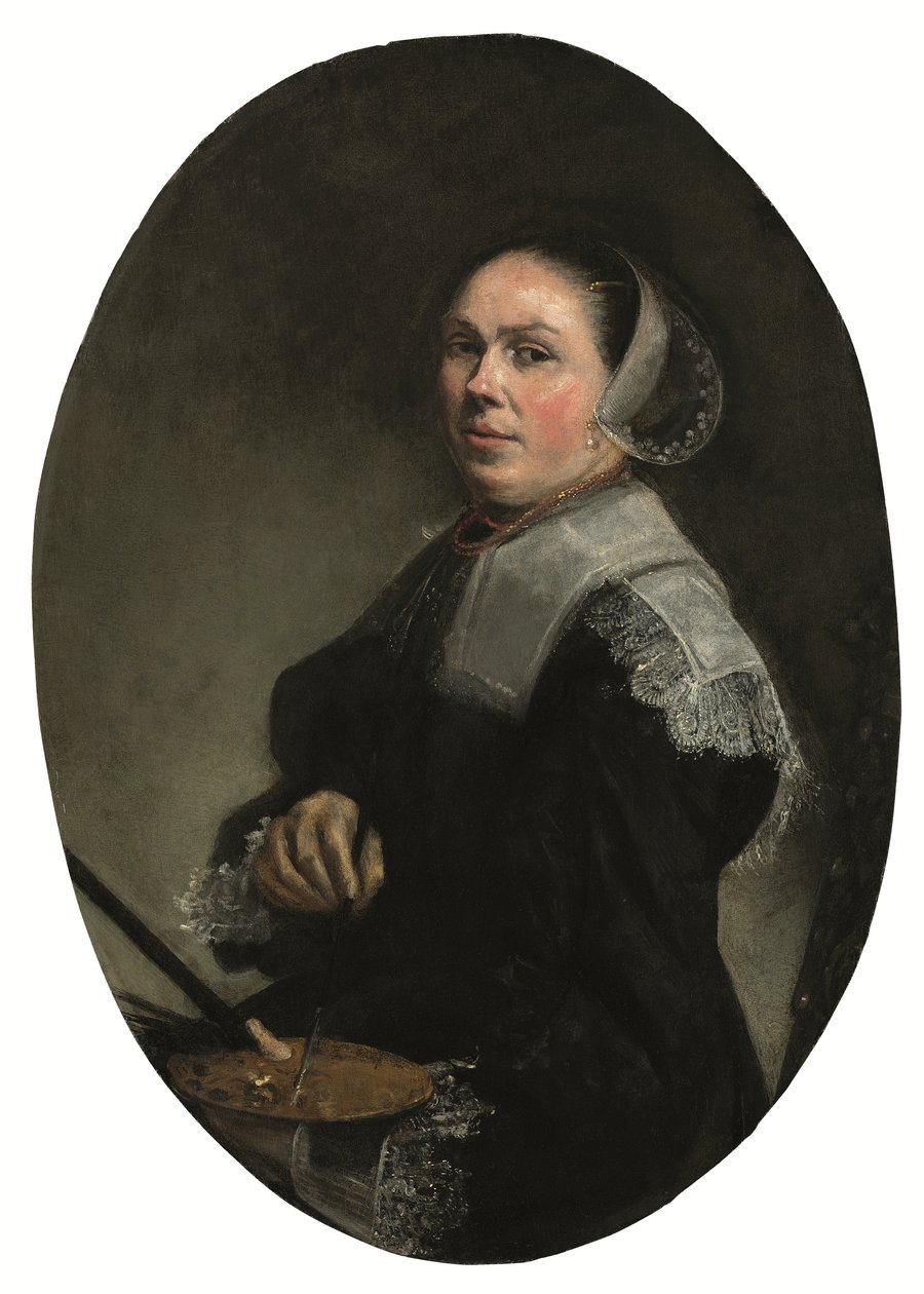 艺术家肖像（面板油画） 作者 朱迪思·莱斯特（Judith Leyster）