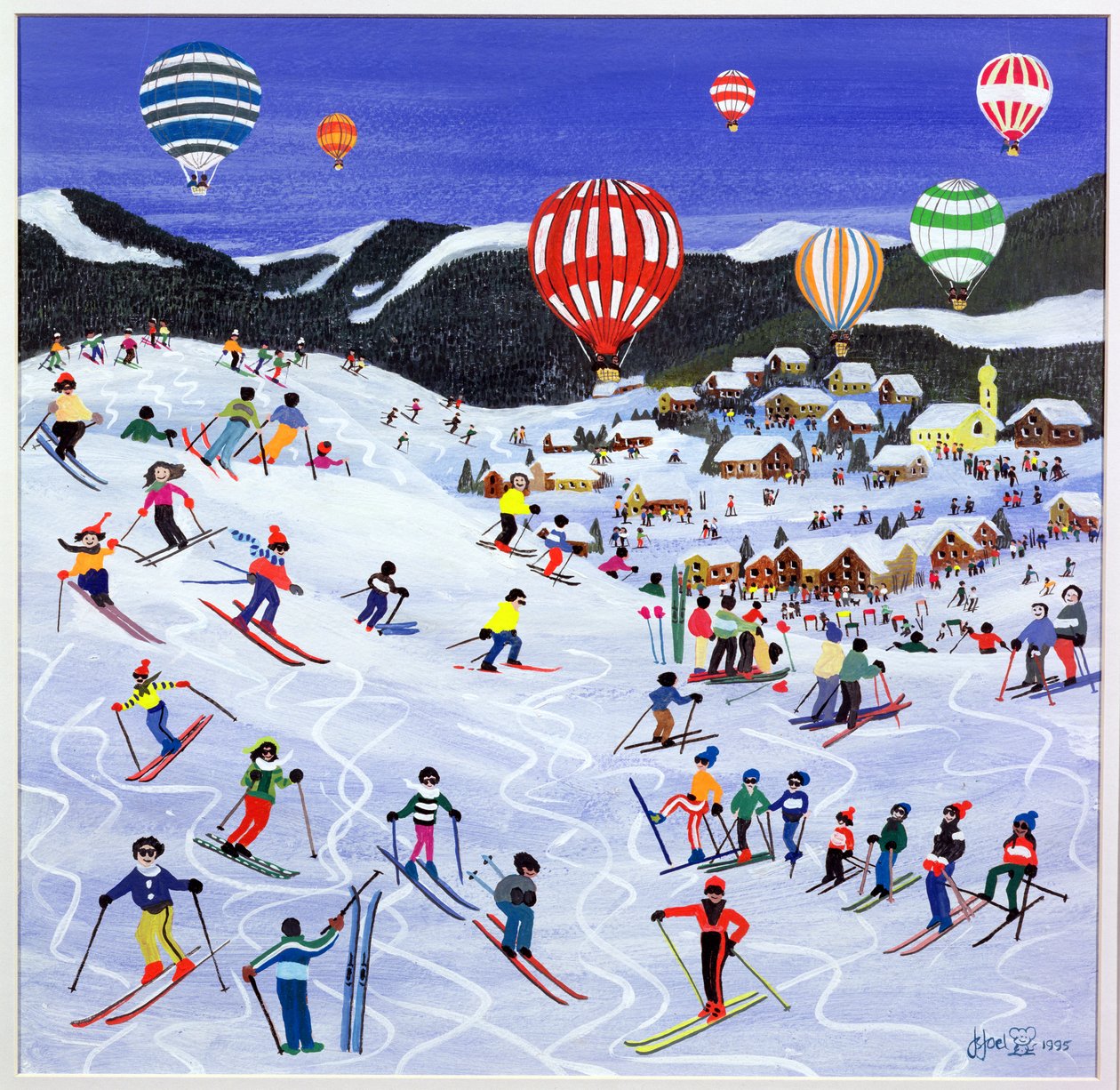 1995年，在滑雪道上热气腾腾 作者 朱迪·乔尔