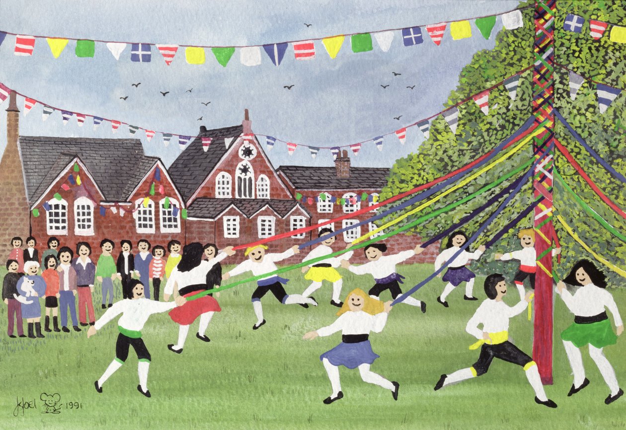 Maypole Dancing，1991 作者 朱迪·乔尔