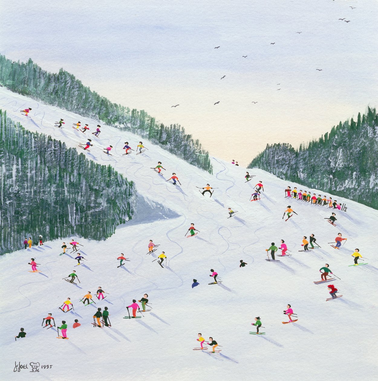 滑雪，1995年 作者 朱迪·乔尔
