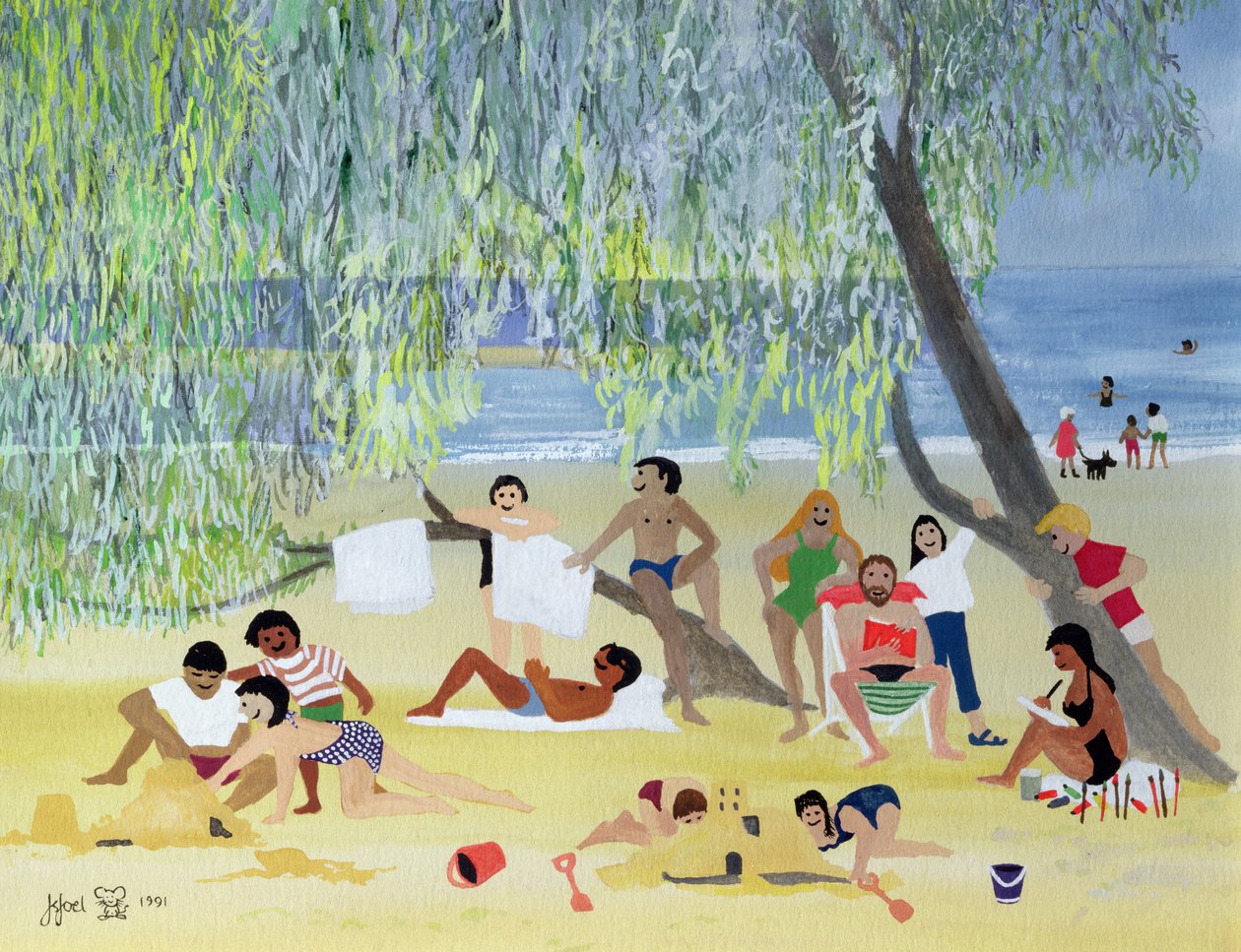 在树下，或在阴凉的地方，1991年 作者 朱迪·乔尔