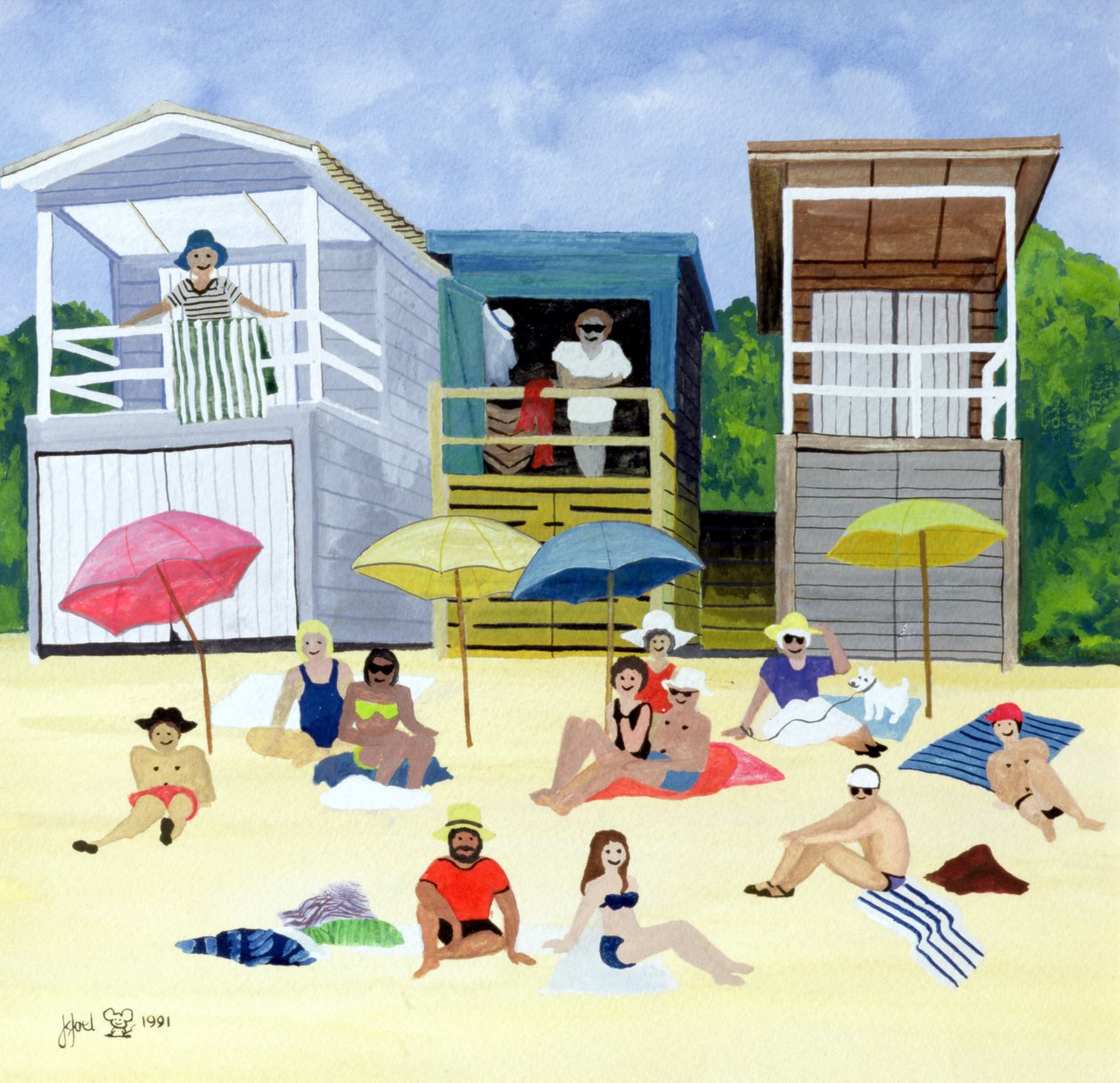 Beach Huts，1991 作者 朱迪·乔尔