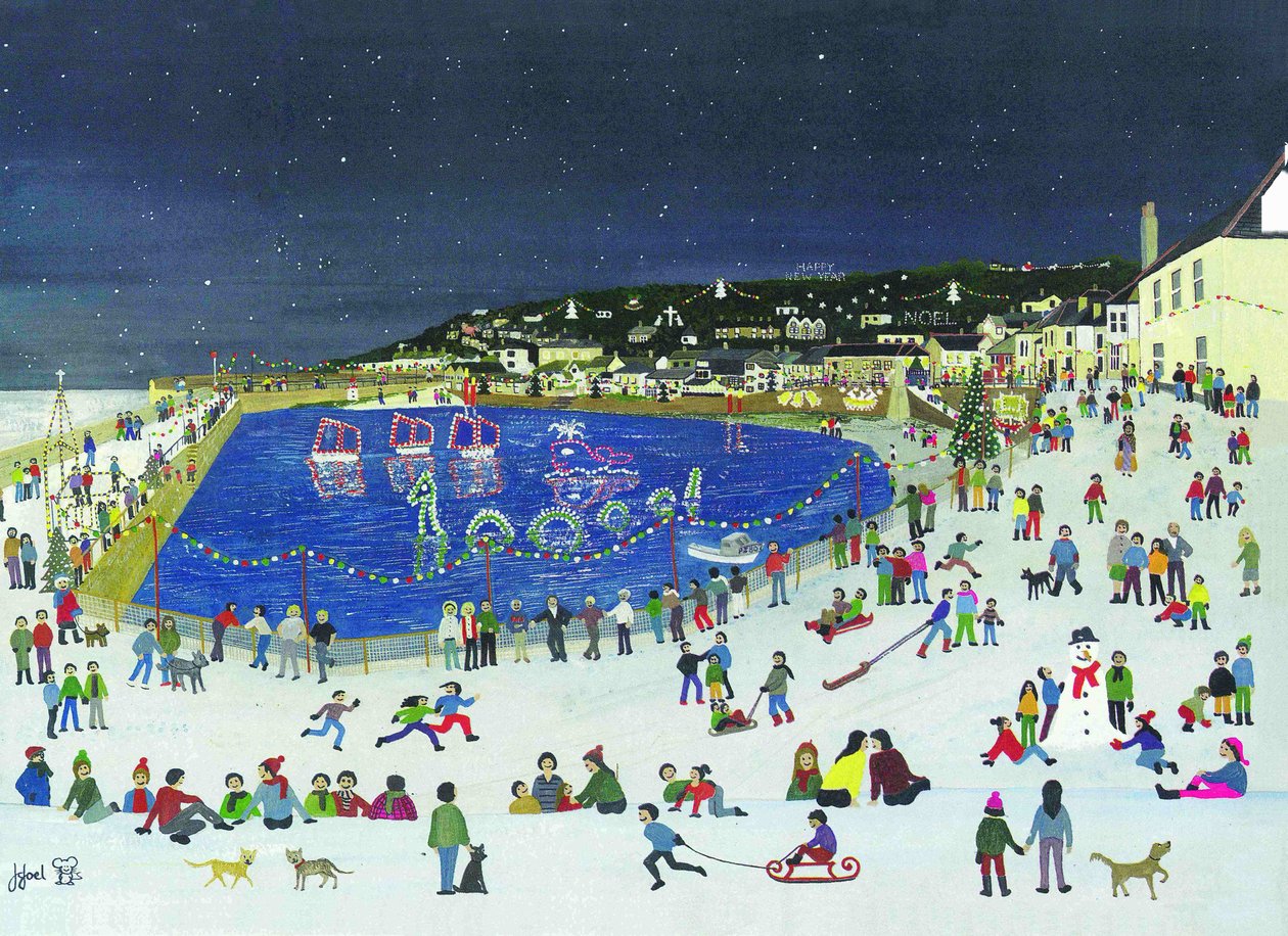 鼠洞海港之光》，2009 年（纸上水粉画） 作者 朱迪·乔尔