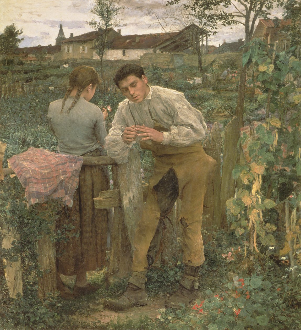 乡村爱情，1882年 作者 朱尔斯·巴斯蒂安·莱佩奇