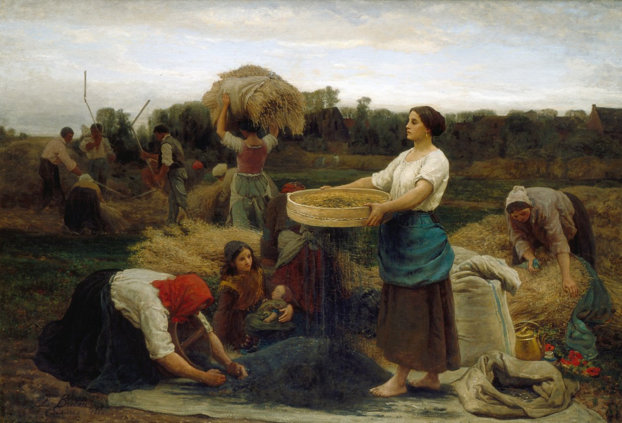 Colza（收获油菜籽），1860年 作者 朱尔斯·布雷顿