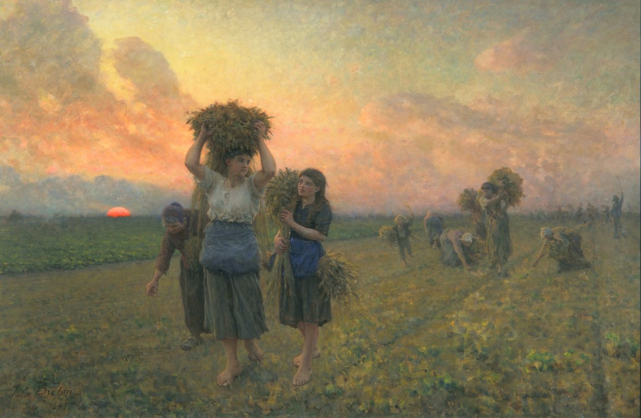 The Last Gleanings，1895 作者 朱尔斯·布雷顿
