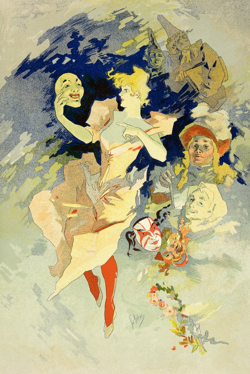 复制&39;舞蹈&39;，1891年 作者 朱尔斯·切雷特（Jules Cheret）