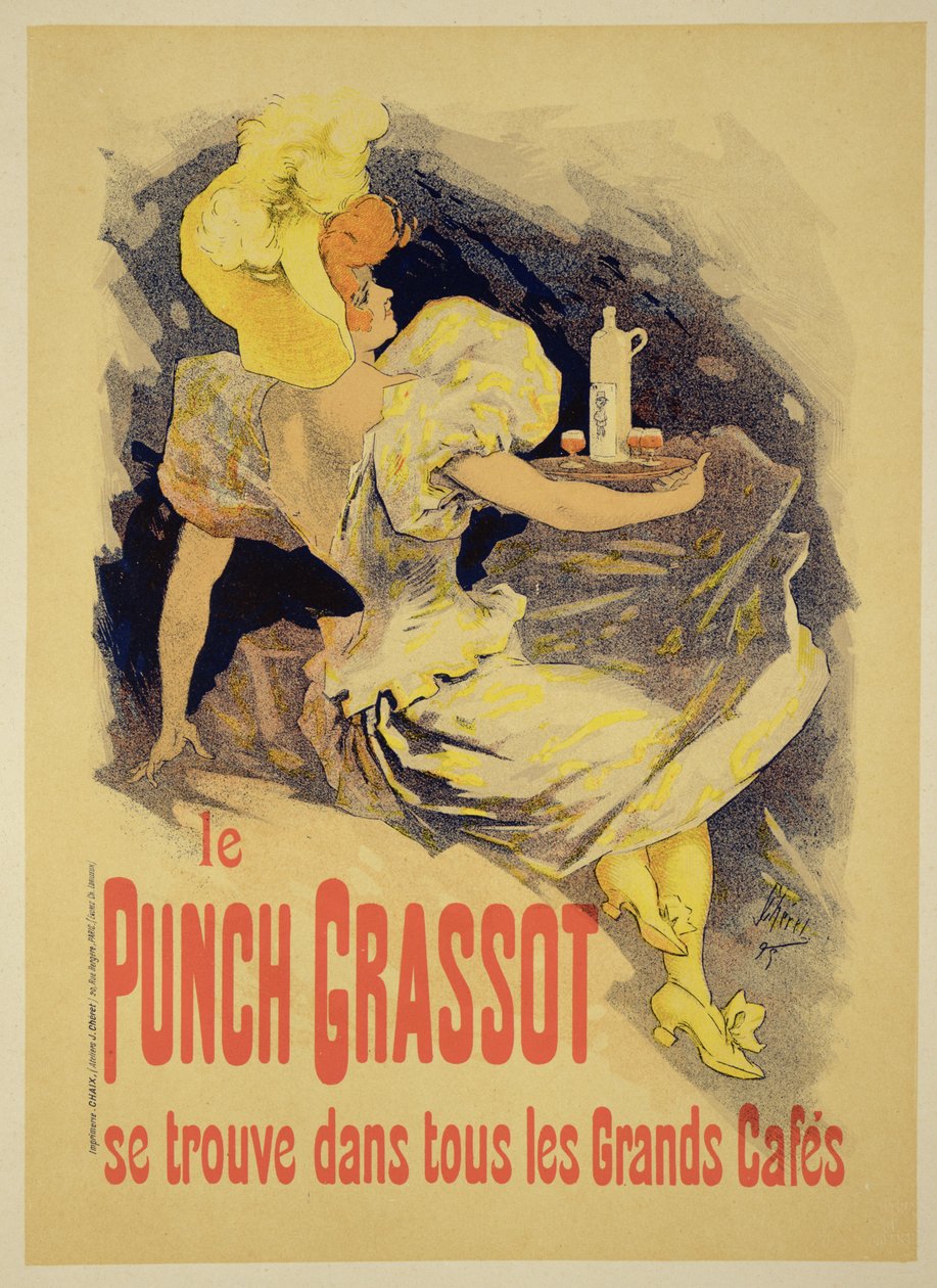 复制海报广告&39;Punch Grassot&39;，1895年 作者 朱尔斯·切雷特（Jules Cheret）