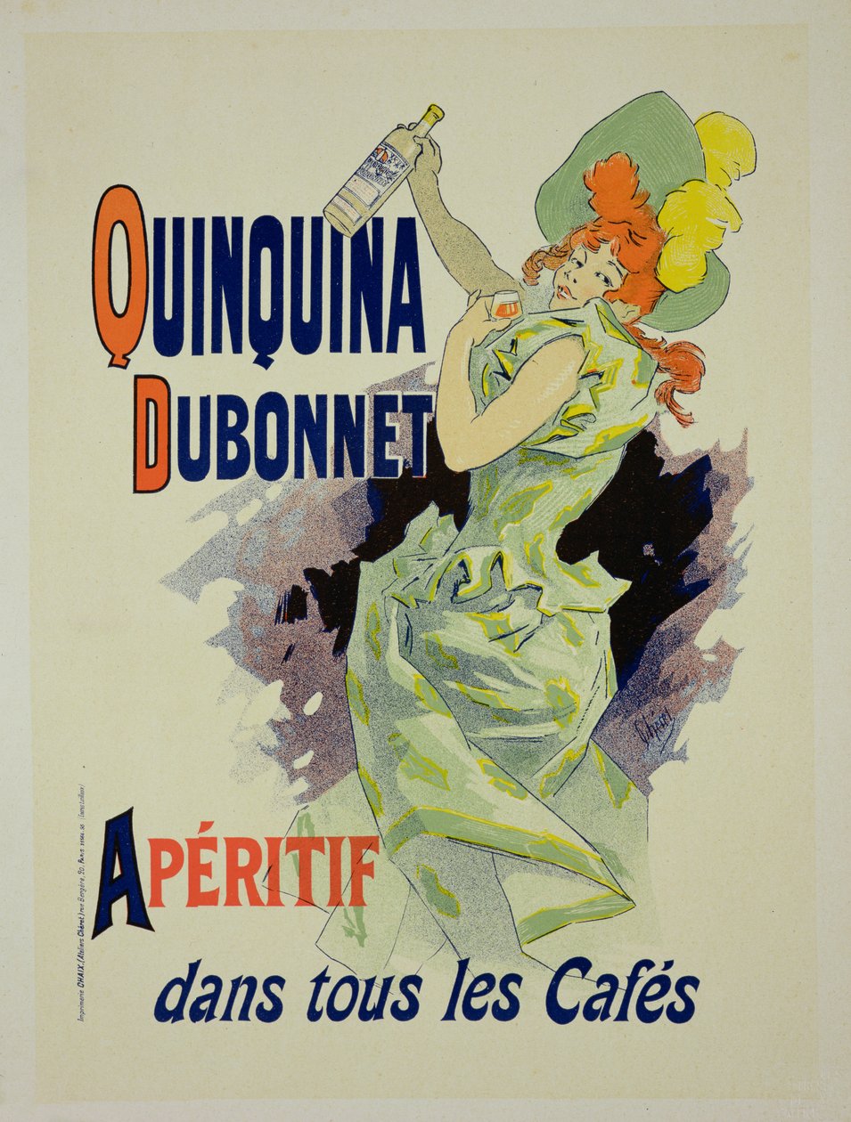 复制海报广告&39;Quinquina Dubonnet&39;，1895年（见130236） 作者 朱尔斯·切雷特（Jules Cheret）