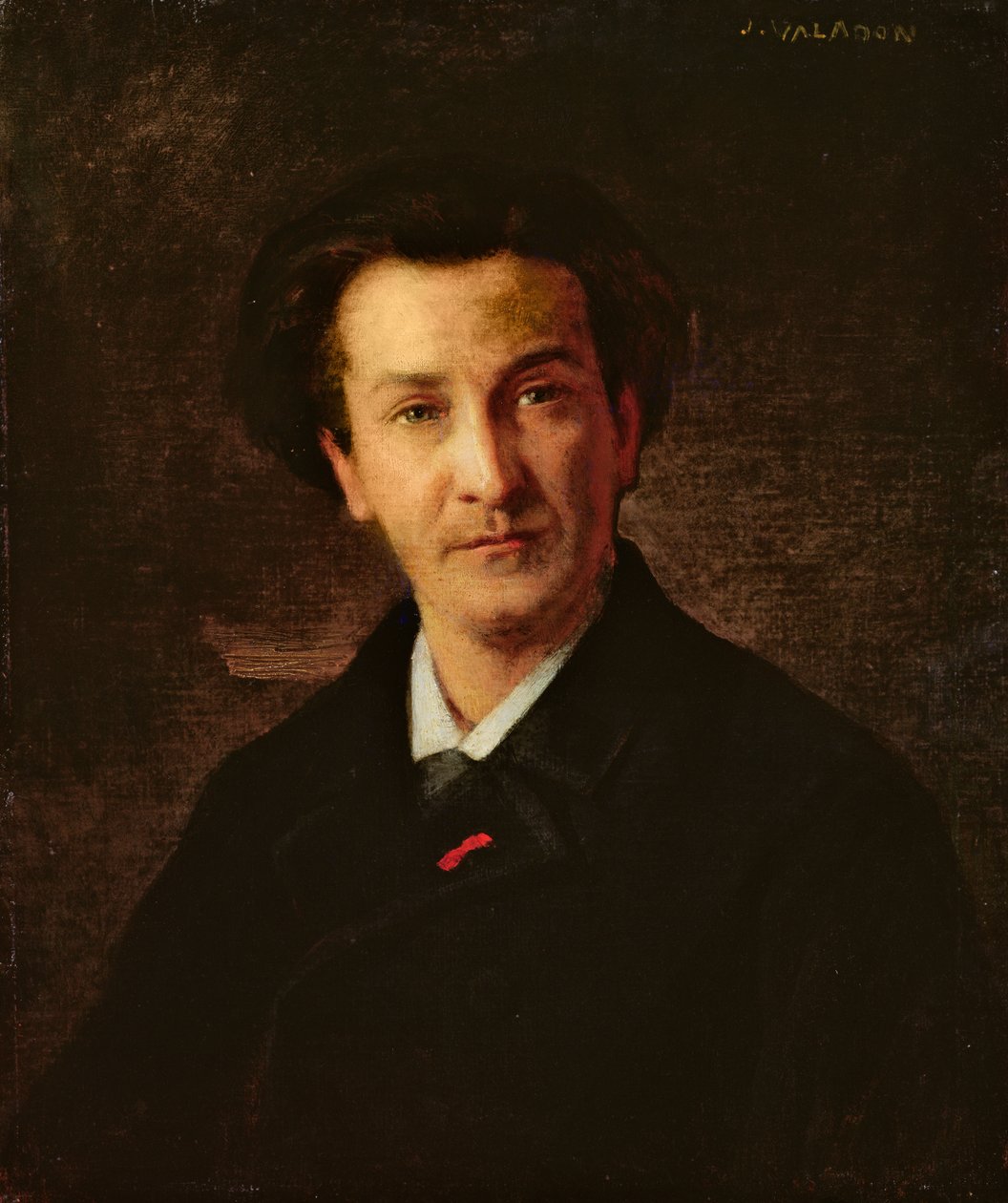 Francois Coppee的肖像（1842-1908） 作者 朱尔斯·伊曼纽尔·瓦拉登（Jules Emmanuel Valadon）