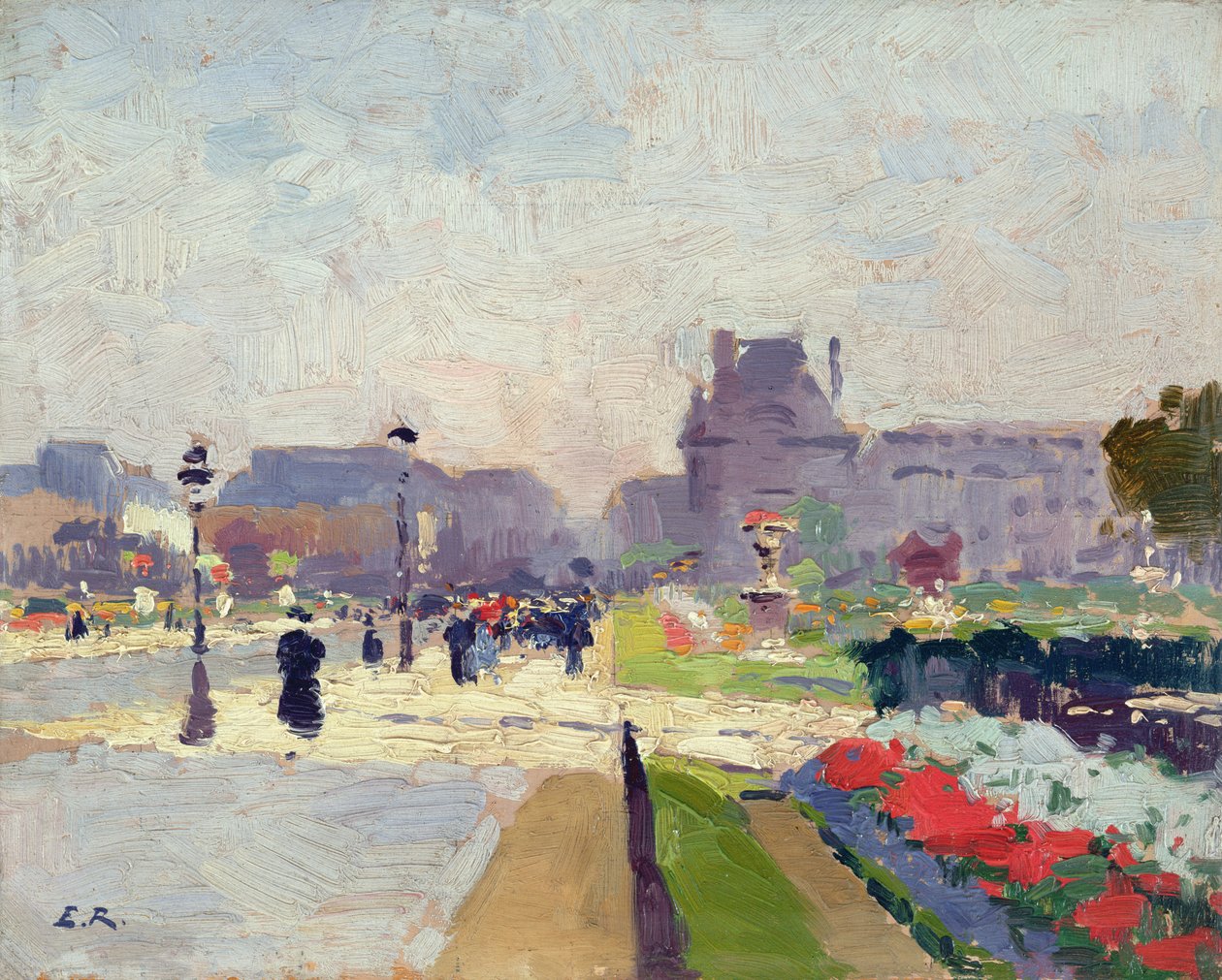 Avenue Paul Deroulede，杜乐丽，巴黎 作者 朱尔斯·欧内斯特·雷诺