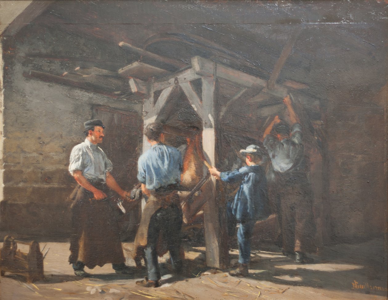 Friedli Forge在圣布莱斯 作者 朱尔斯·雅克·雅科特·贾拉莫德